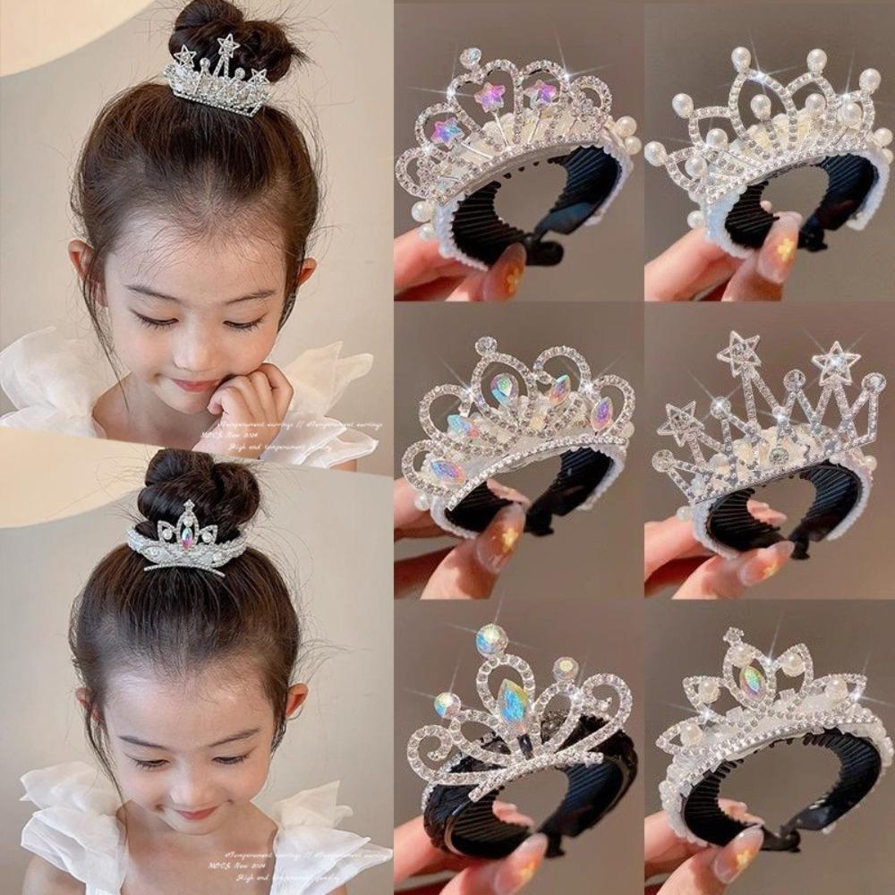 Sladká pokrývka hlavy Korunka Sponka do vlasů Nový Ohon Spona na vlasy Dívky