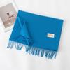 Cashmere Feel Solid Color Scarf for Women Imitation Cashmere Autumn and Winter Atmosphere Korean Style Versatile Mid Length Shawl Scarf