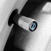 fqshd6 Premium Metal Tire Valve Covers Leather Keychain Compatible Volvo S60 S90 V60 V90 Xc40 Xc60 Xc90 Ex30 Ex90 Es90 Em90