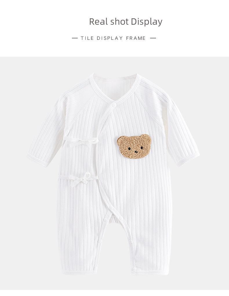 Newborn Unisex Butterfly Onesie - Soft Cotton Romper for All Seasons