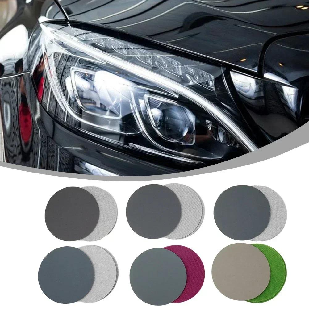 30pcs Sanding Disc 3 Inch Flocking Sandpaper Sanding Machine Self-Adhesive Grinding Wet Sandpaper For Drill Grinder Rotary Tool