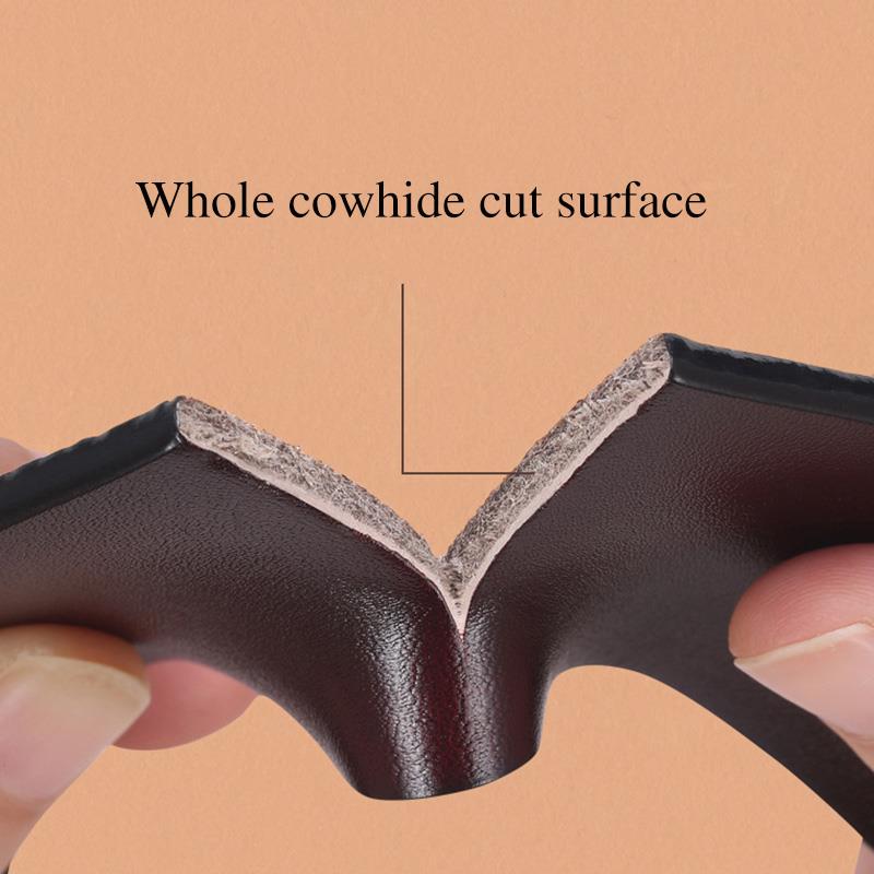 PULO Belt Men's Leather Automatic Buckle Belt Pure Cowhide Youth Middle-aged Casual Personality Korean Trend Pants Belt