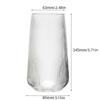 Heat-Resistant Ribbed Glass Cups Vertical Stripes Milk Cup Tea Mug Juice Cup  Office