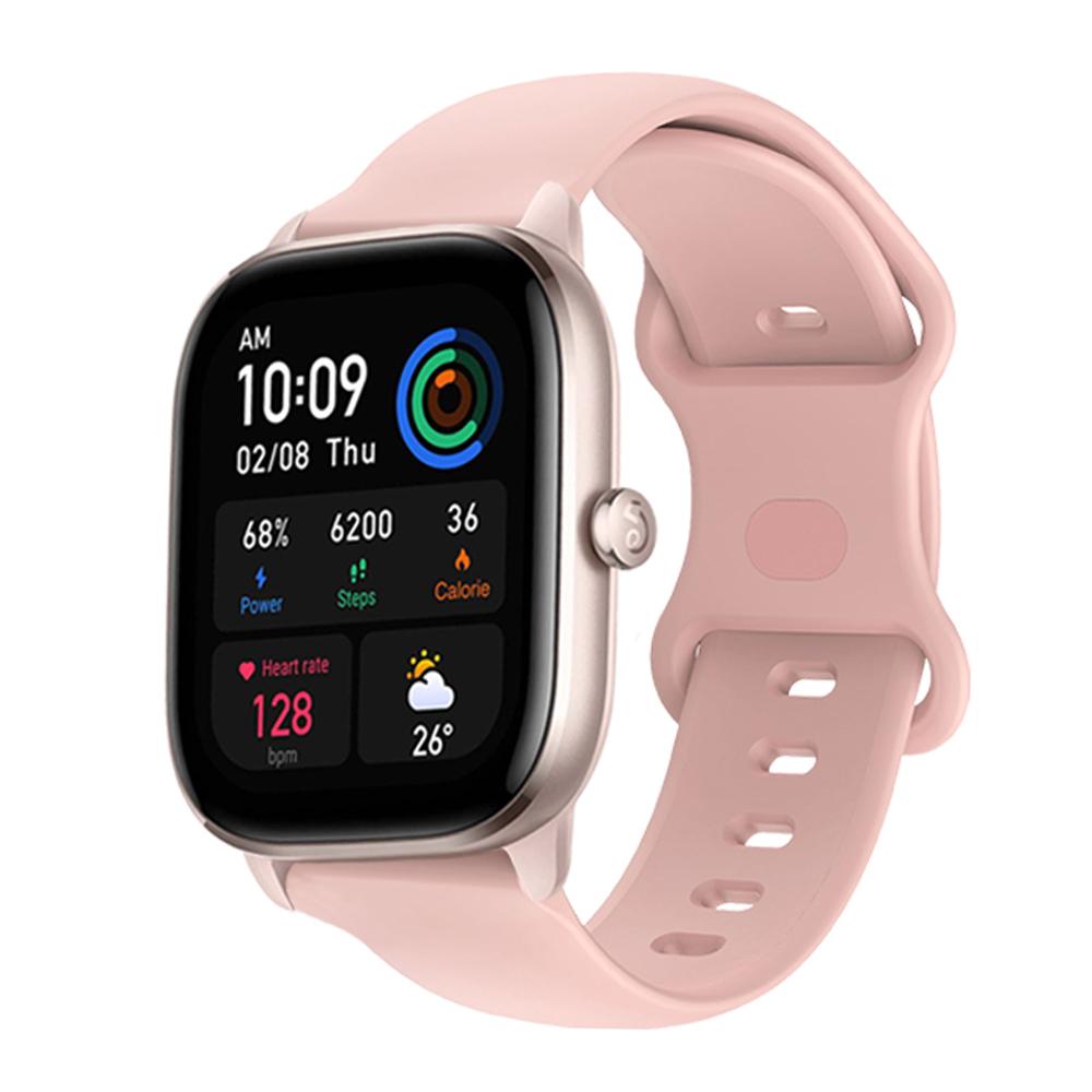 20mm Official Strap for Amazfit GTS4 Mini Soft Silicone Butterfly Buckle Band for Amazfit GTS 2 Mini 3 2E Outdoor Sport Band