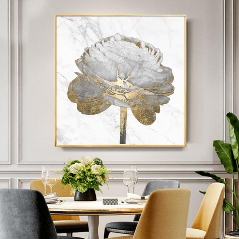 

Цветочный спрей, настенная роспись гостиной, спальни, висящая картина HD холст, ядро 30*30cm голландский белый