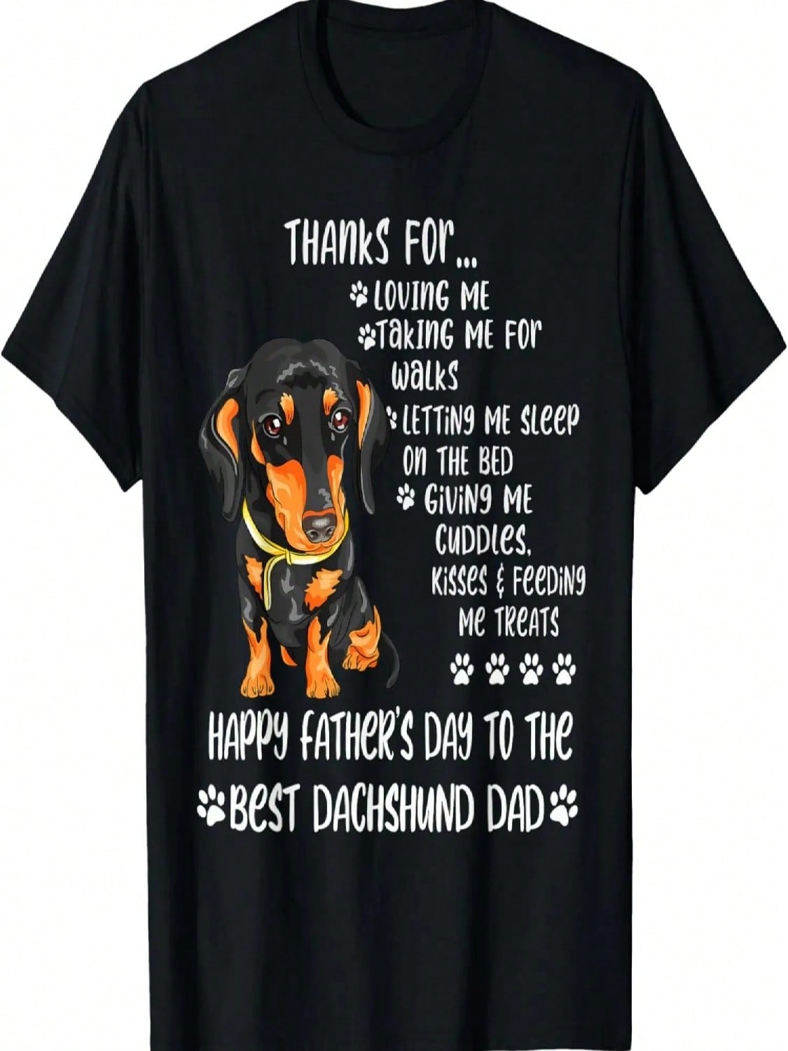 Happy Father s Day 2021 Dachshund Dad Dog Lover T-Shirt S разноцветный