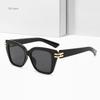Luxury  Design Punk Irregular Square Sunglasses Women For Men Sun Glasses Vintage Popular Big Frame Metal Rivet Eyeglasses