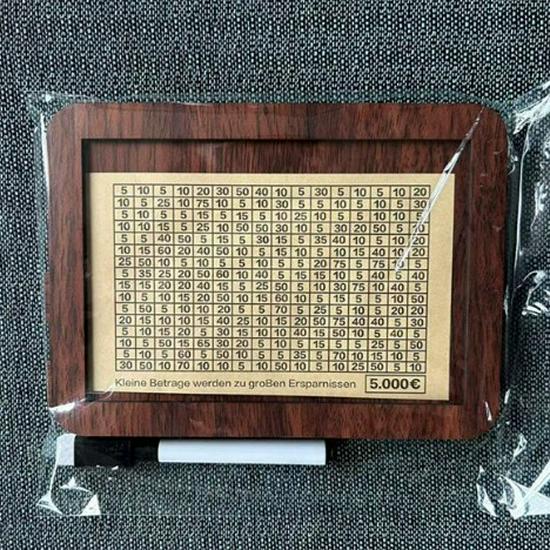 Decorative Wooden Piggy Bank: Stores Banknotes & Coins, Ideal for Digital Savings Plan