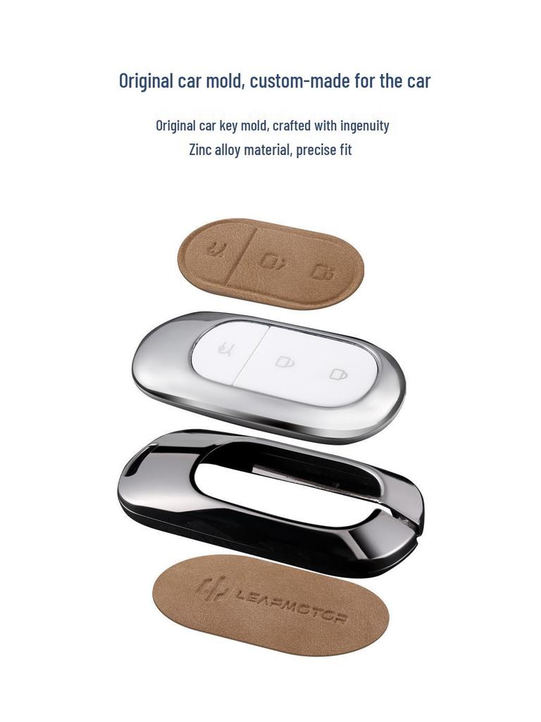 2023 Applicable Key Case for Leapmotor C11 Model 23/525 Version with C01 Shell T03 Men's Car Simple Rope Buckle