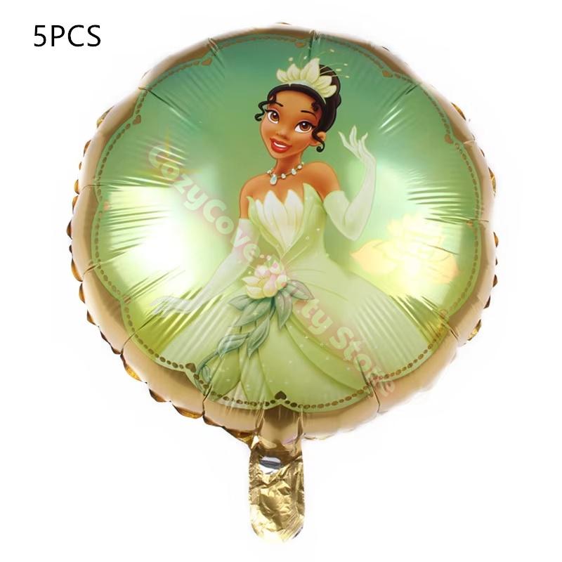 Frog Tiana Princess Party Decoration Set Paper Cup Plate Napkin Balloons Kids Girl Birthday Surprise Gift Baby Shower Photo Prop