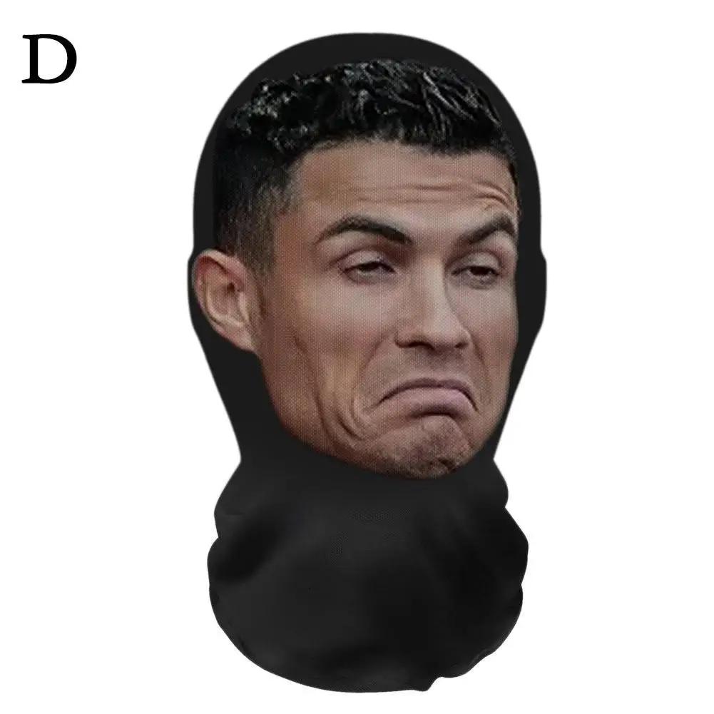 3D Realistic Mask Celebrity Face Mask Funny Head Cover Riding Scarf Cosplay Party Headwear Hip Hop Hood Balaclava