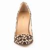 Women Pumps Classic 11cm Sexy Leopard Flock Pointed Toe High Heels Women Lady Pumps Velvet Spring Party Wedding Shoes Large Size Shoe