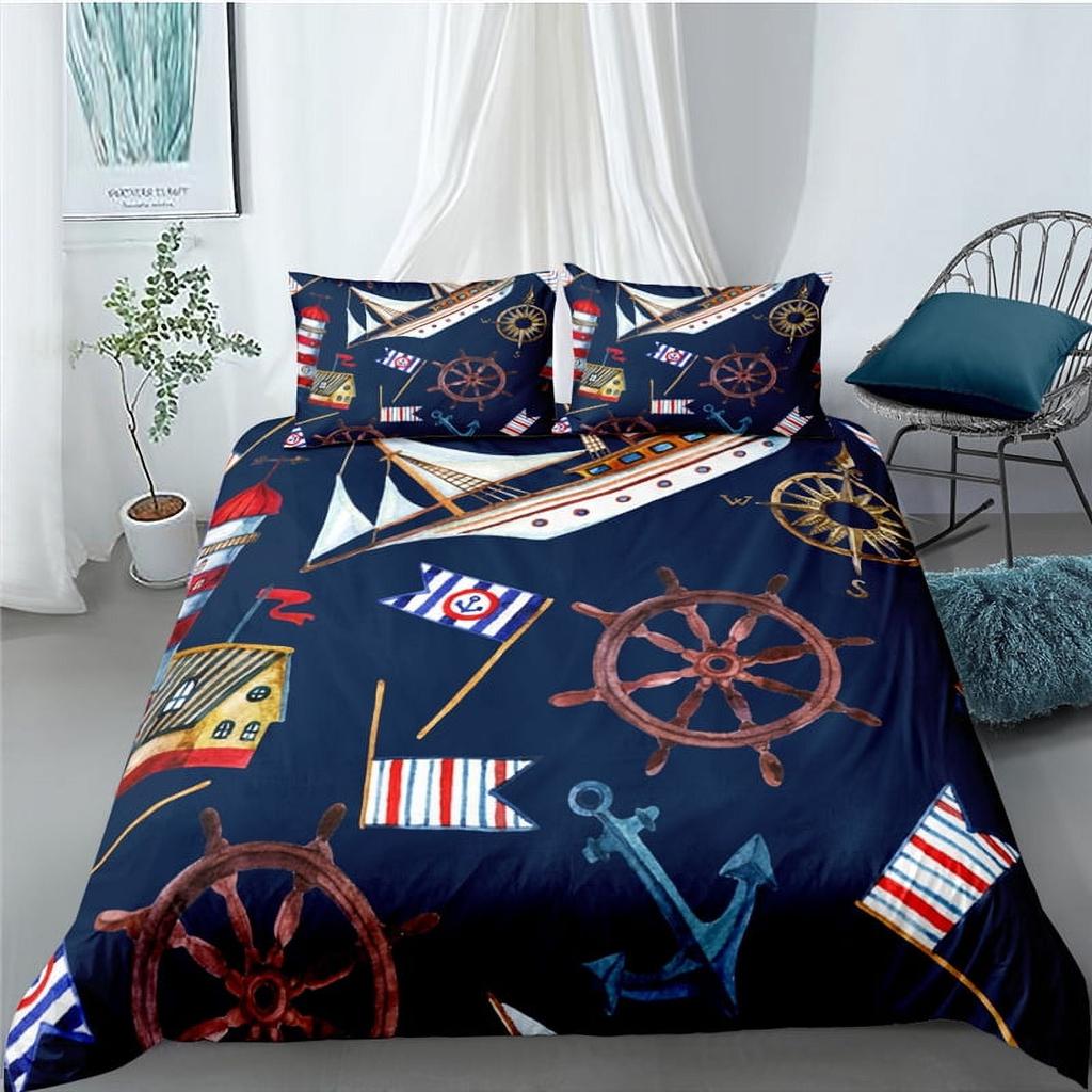 Comforter Anchor Pattern Home Soft Bedding For Adults And Children Suitable Anchor Loversbeautiful Warm And Comfortable