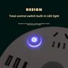 Smart Multi-Hole Socket with USB Night Light for Home & Office