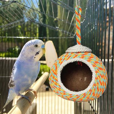 Bird Breeding Nest Parrot Nesting House Cage Accessories Hut Shelter for Small Medium Birds Sparrows