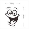 Funny Smile Toilet Stickers Lovely Wall Decal Home Decor Art PVC Vinyl Bathroom Decoration Waterproof Home Decoration Stickers