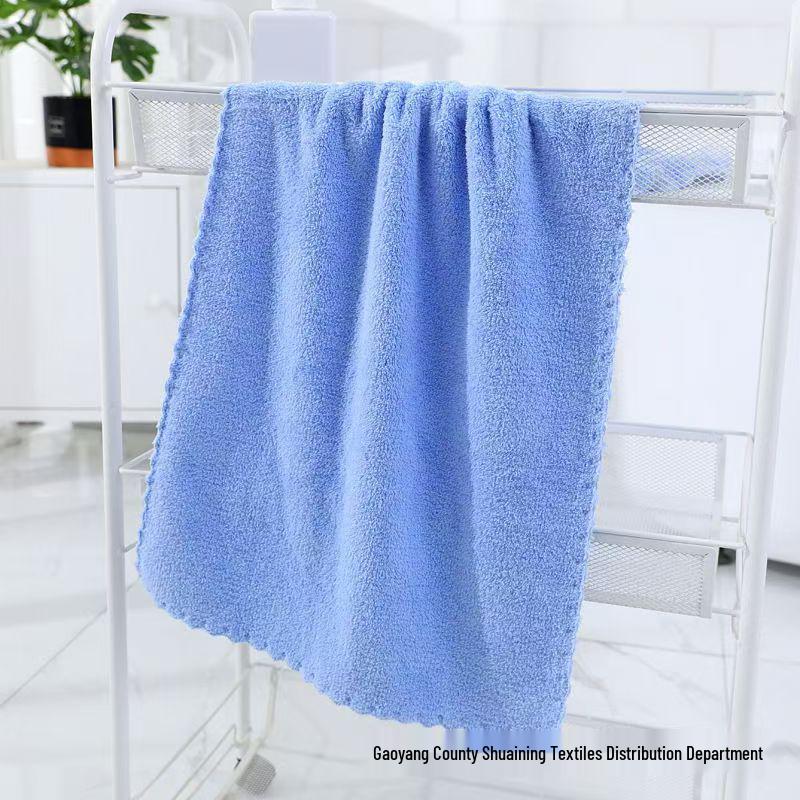 Soft Absorbent Coral Fleece Face Towel – Non-Shedding Unisex Gift for Couples