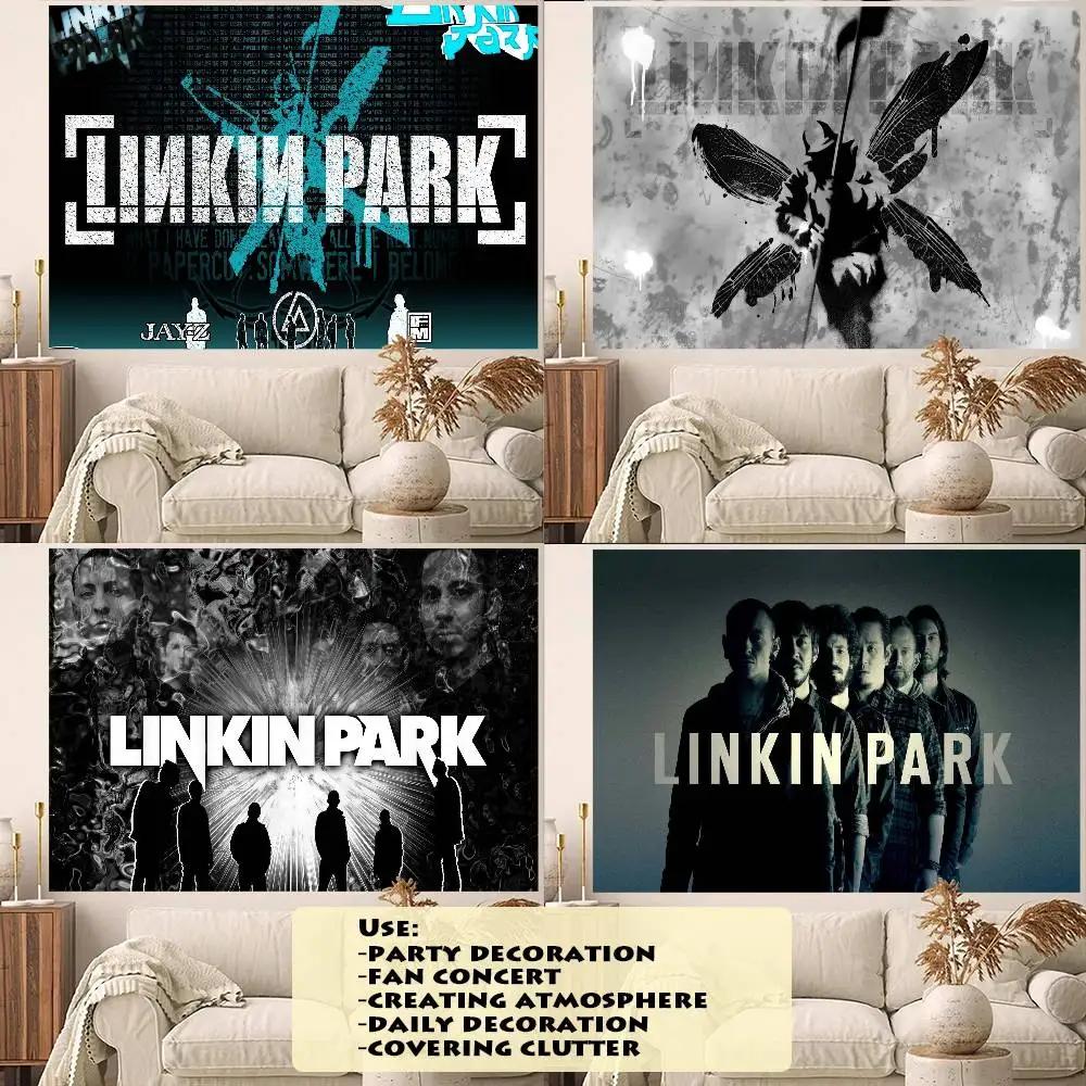 L-Linkin Park Hintergrund Kindergeburtstagsparty Alles Gute zum Geburtstag Schlafzimmer Sofa Dekoration Banner