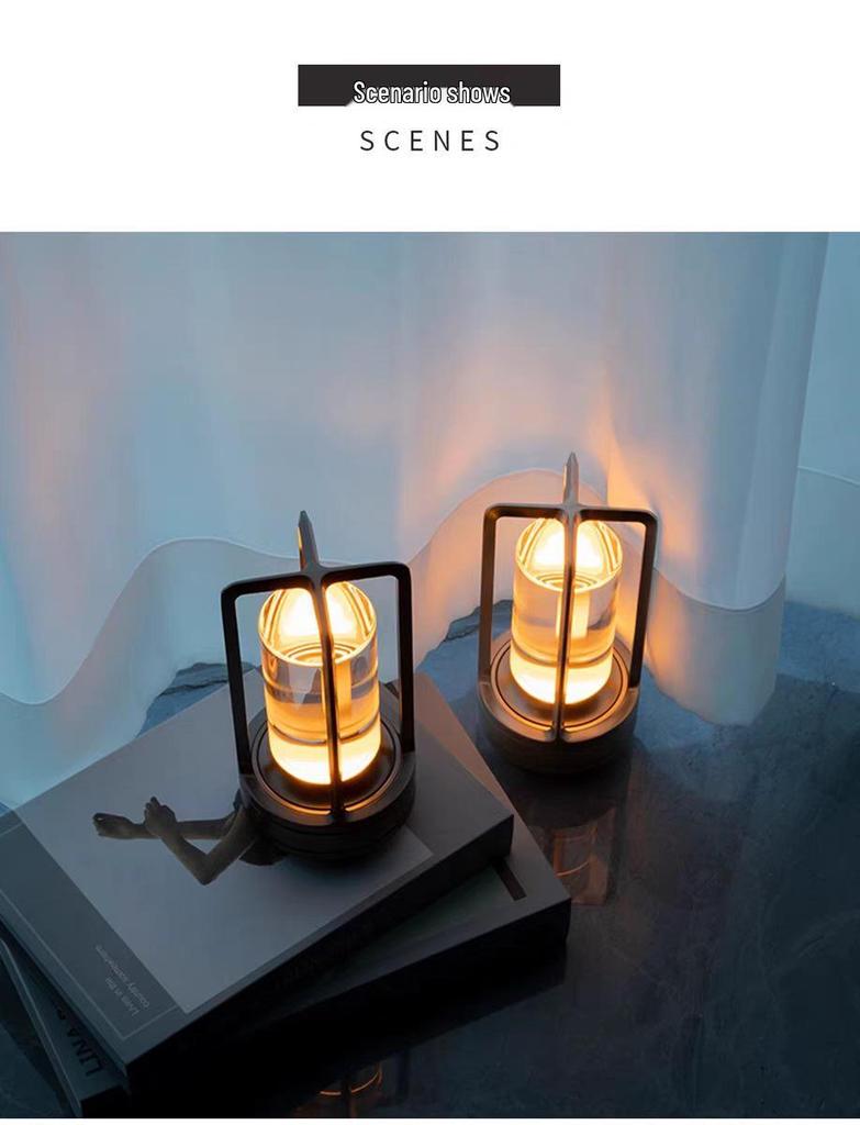 Portable Outdoor Table Lamp - Ideal for Camping, Cafes, and Romantic Ambiance