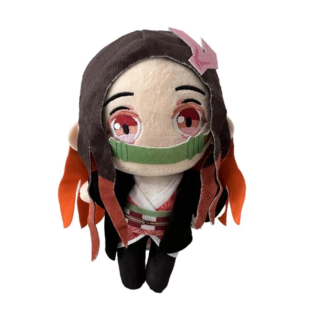 20cm Demon Slayer Tanjirou Nezuko Plush Toy Japanese Anime Cartoon Character Doll Padding Classic Cute Kawaii Gift For Kids Toys