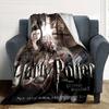 1pc Harry Potter and the Deathly Hallows Flannel Blanket - Soft Warm Throw for Home, Office, TravelL1303