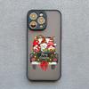Coque de téléphone Arbre de Noël Joyeux Père Noël Pour iphone 15 14 13 12 11 Pro Max Mini XS XR X 8 Plus Paysage Coques Arrière Anti-Choc