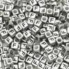 Acrylic English Letter Cube Beads For DIY Necklace Bracelet Earrings Jewelry Making Craft Accessories