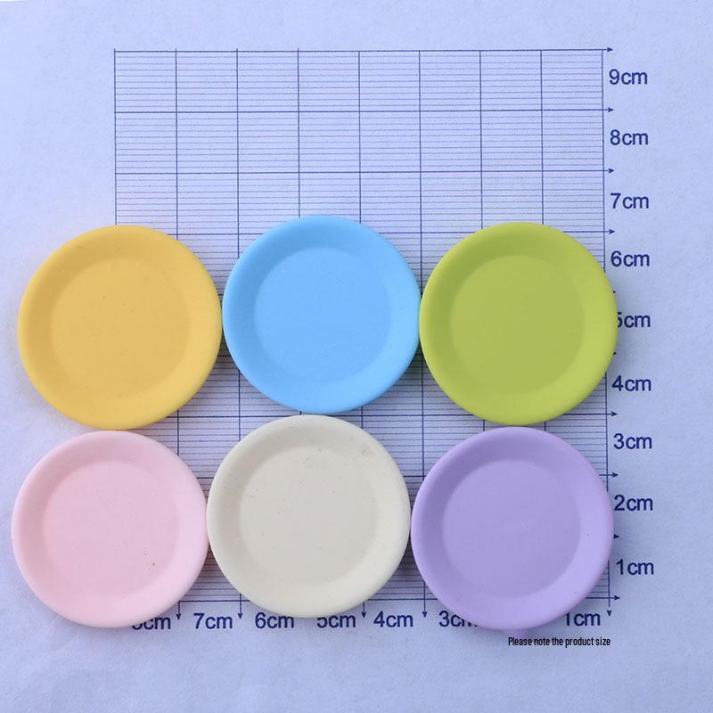 

Набор тарелок и чашек однотонного цвета с набором для крема своими руками и детским чехлом для телефона с резинками для волос и фруктовыми заколками Pink