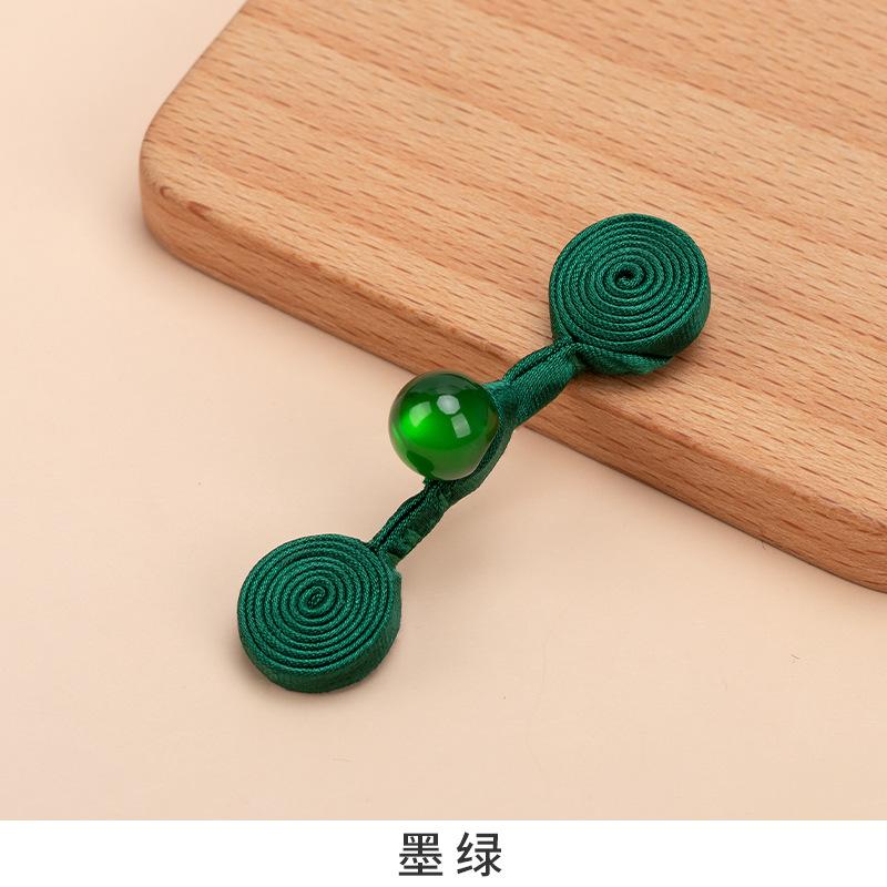 5 Pcs Cheongsam Tray Buckle a Word Buckle Hanfu Tang Suit Button Accessories Chinese Handmade Button Clothing Bead Decorative