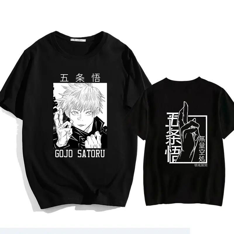 Japanese Jujutsu Kaisen Gojo Anime T-shirt Unisex Manga Gojo Satoru Graphic T Shirts Short Sleeve Tee Y2k T-shirts Summer Tops