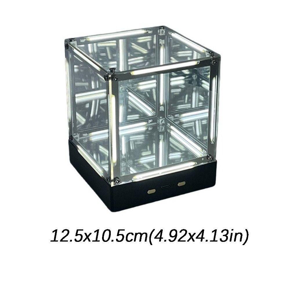 Maglev Technology Electronic Game Desktop Light Transparent Cube LED Lighting Technology Atmosphere Light Desktop Night Light