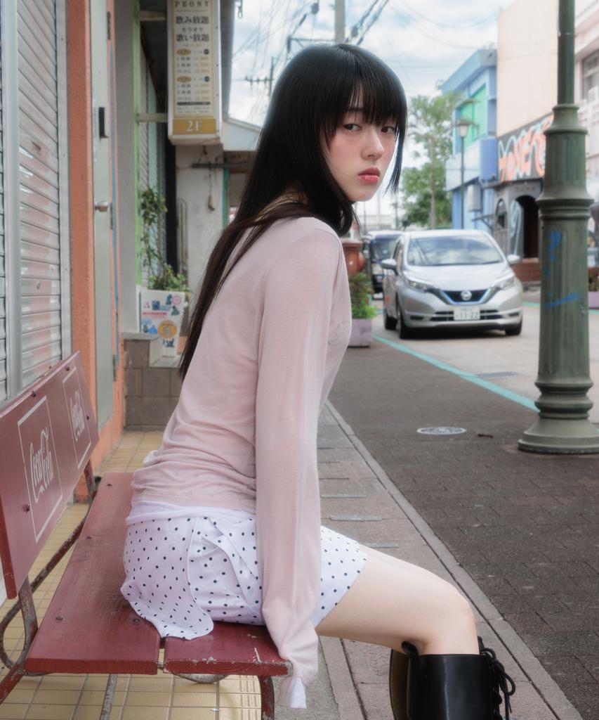 ROSEFRANTZ Lettering Angel Long Sleeve [Pink]