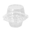 25/100Pcs Cake Packaging Box Transparent Muffin Cup Storage Container Stackable Reusable Design Cupcakes Cases