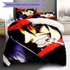 HELLSING Pattern Bedding Quilt Set Quilt Cover Pillowcase Home Decoration Birthday Gift (1 * Duvet Cover + 2 * Pillowcase, Without Core)