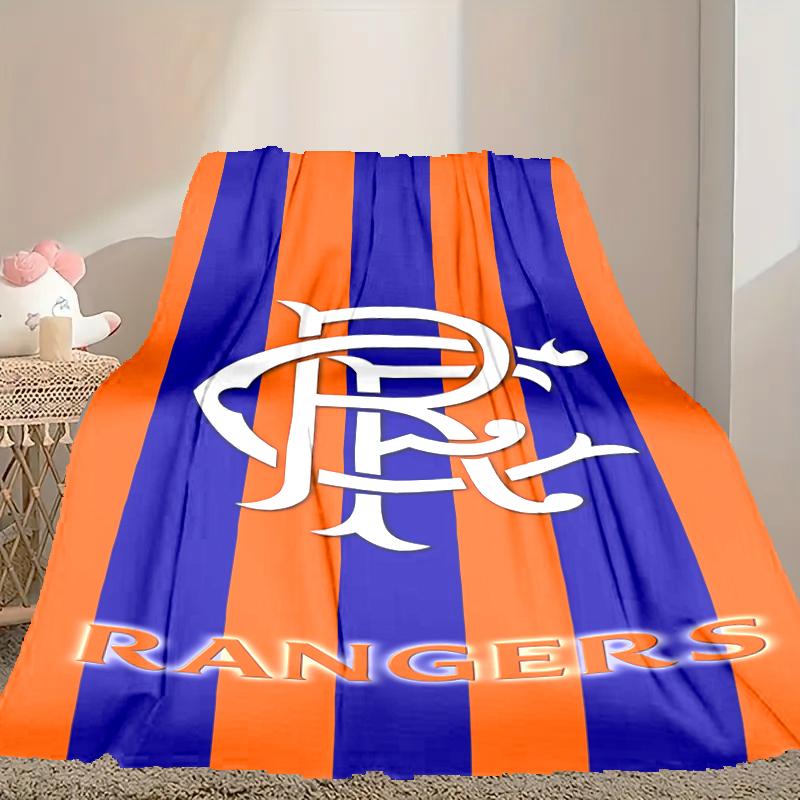 1pz Coperta Nap con Stampa Digitale, Coperta Rangers FC per Uso Domestico, Calore per Tutte le Stagioni, Coperta Regalo di Natale e San Valentino