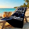 Dallas Customized Name Beach Towel Soft Durable Quick-Dry Portable for SwimmingBeachCamping Travel Beach AccessoriesGym