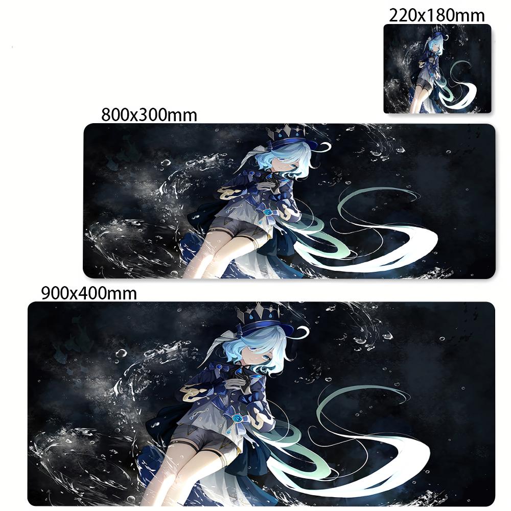 Furina Focalors Mouse Pad Genshin Impact Large Xxl Mousepad Computer Keyboard Padding Anime Gaming Genshin Accessories Desk Mat