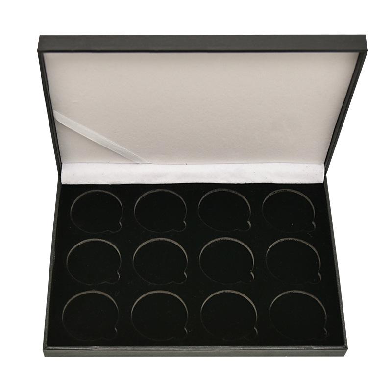 Cross-Border Commemorative Coin Display Stand - Single-Layer Flat Pine Wood Burnt Finish for Coin Display & Authentication.