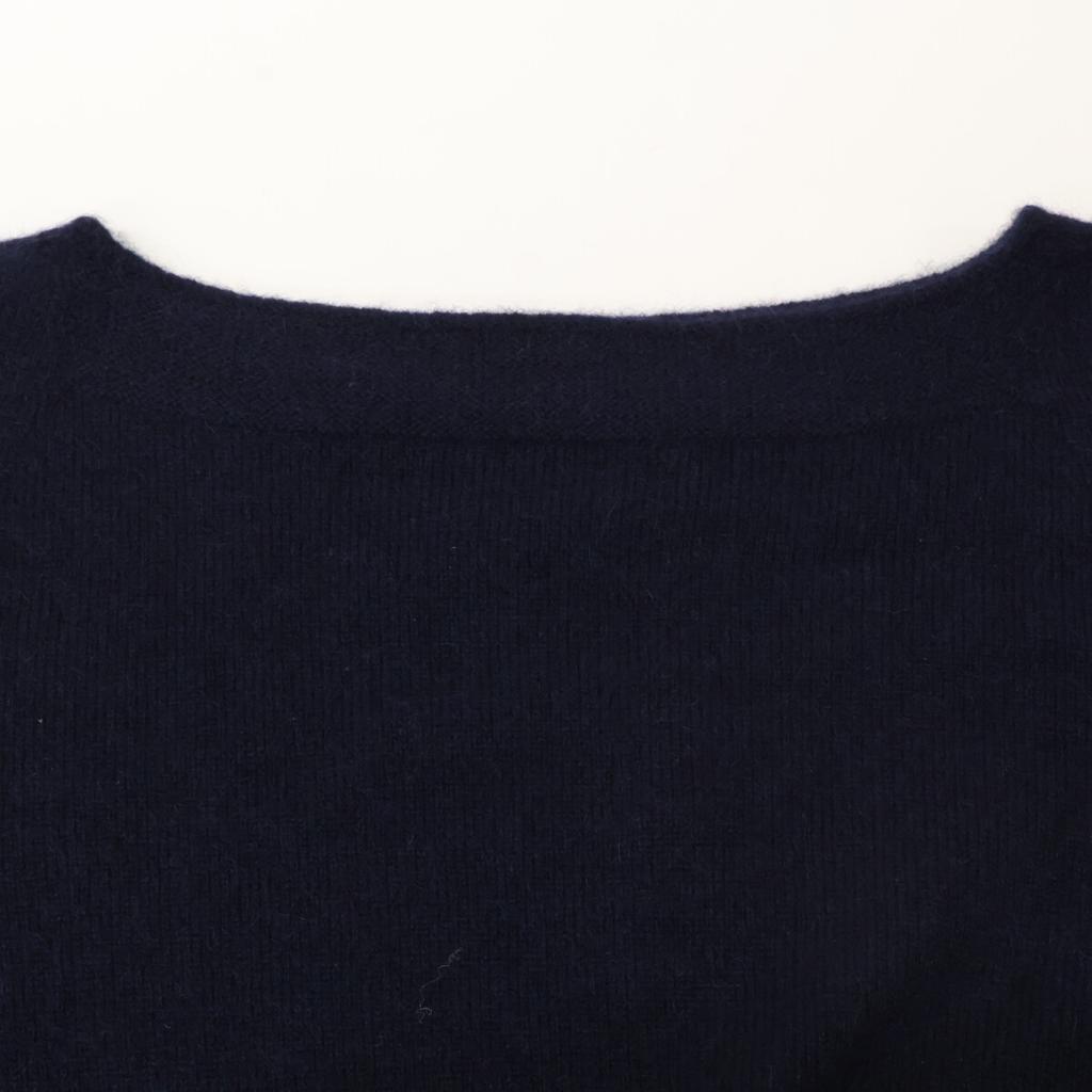TOYOBOSHI MASE Navy 11IT-PC2012 Cashmere 100 Knit Tops 1 NavyUsed