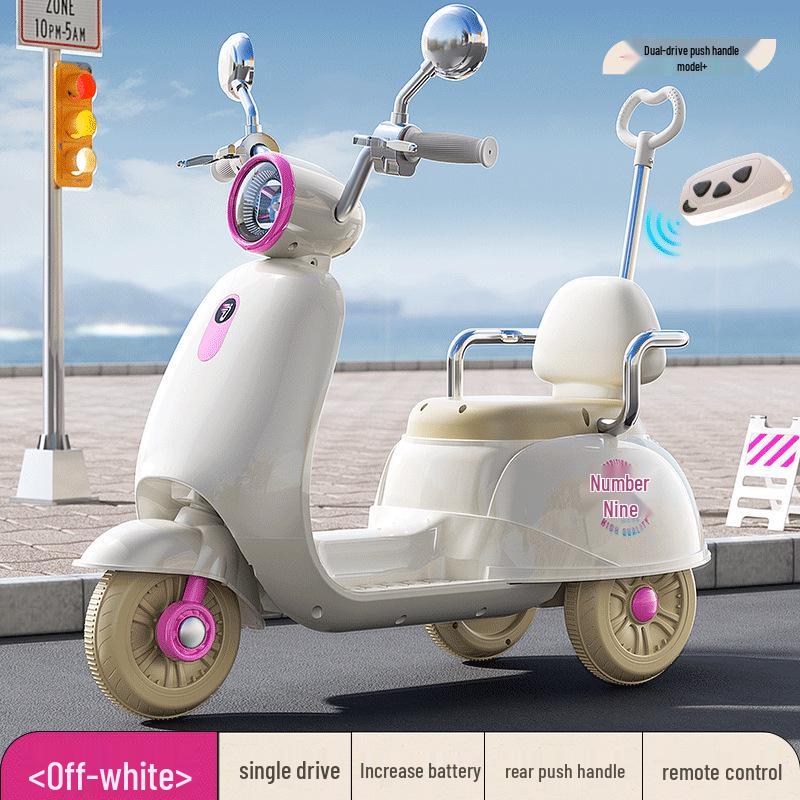 2024 Model Children's Electric Tricycle for Boys and Girls, Ages 3-12, Long Range, Pushable.