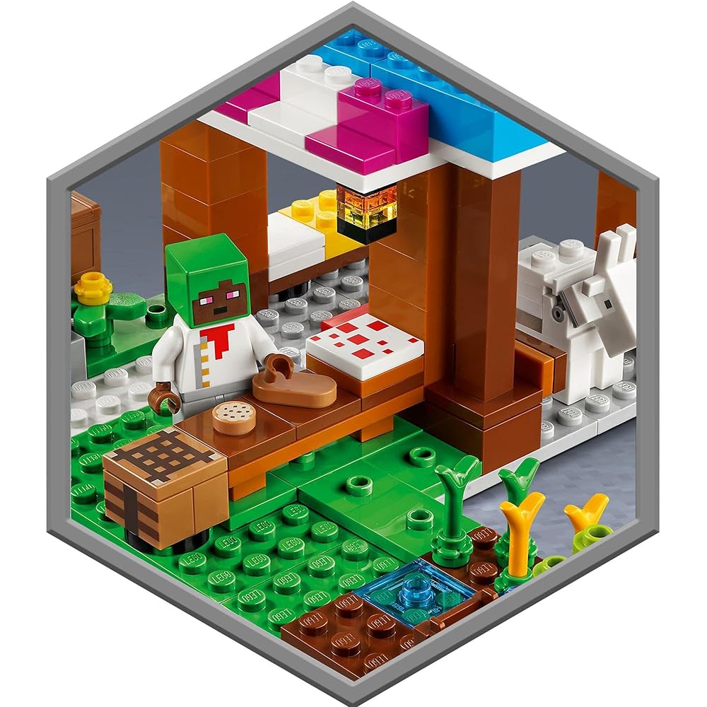 LEGO Minecraft Bakery Set 21184 Building Blocks Toy for Boys and Girls Age 8 and Up