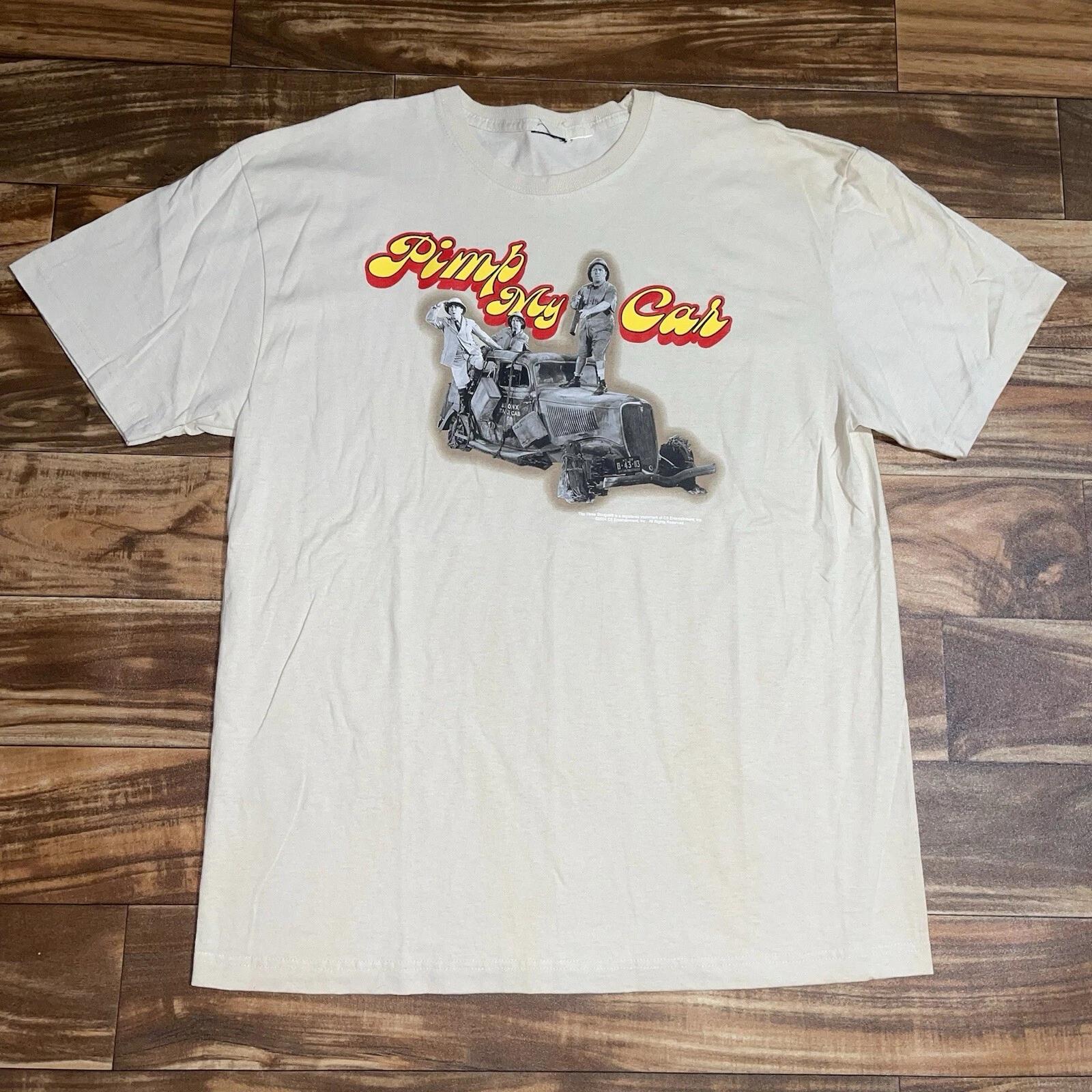 

Vintage 2004 The Three Stooges Pimp My Car Graphic T-Shirt RARE Men’s Size XL S