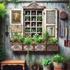 Metal Poster Dragonfly Garden Vintage Wall Decor Fence Gate Art