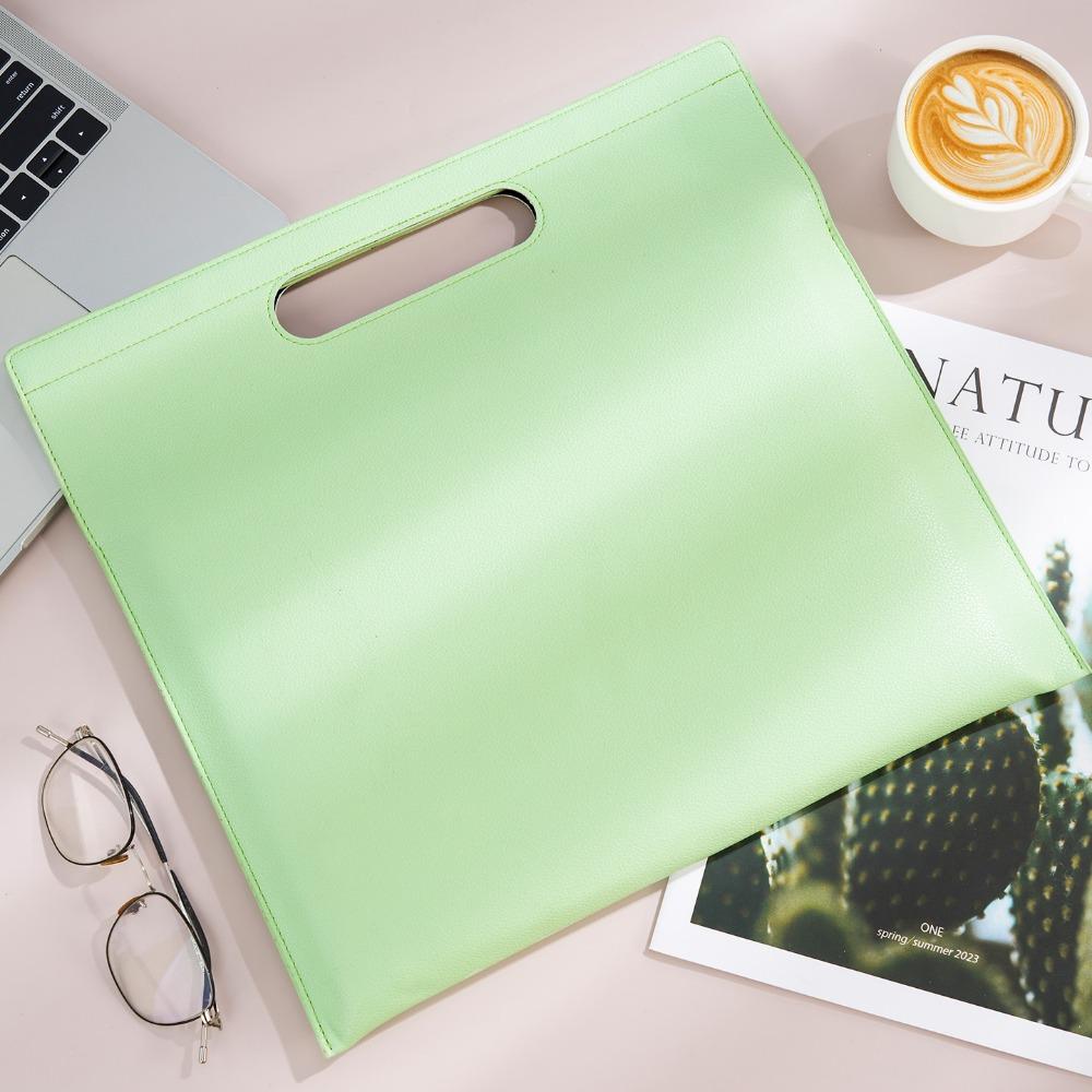 A4 Business File Holder PU Leather Tablet Bag Luxury Document Bag  Office Organizer