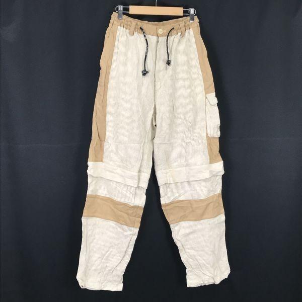 

parto jeans / Corduroy Cargo Easy Pants [Men s M / Inseam 73cm / Brown × White] Pants / Trousers