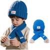 Knitted Kids Hat Scarf Set Soft Baby Beanie Hat New Children Winter Hat  Cold Weather Accessories