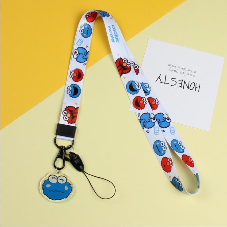 Creative Cartoon Phone Case Lanyard with Acrylic Pendant Keychain - Trendy Neck Hanging Accessory for Women