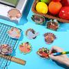 45 Pads 900 Sheets Thanksgiving Sticky Notes Turkey Self Sticky Memo Pads Adhesive Cute Sticky Notes Self Stick Pads for Office School Classroom