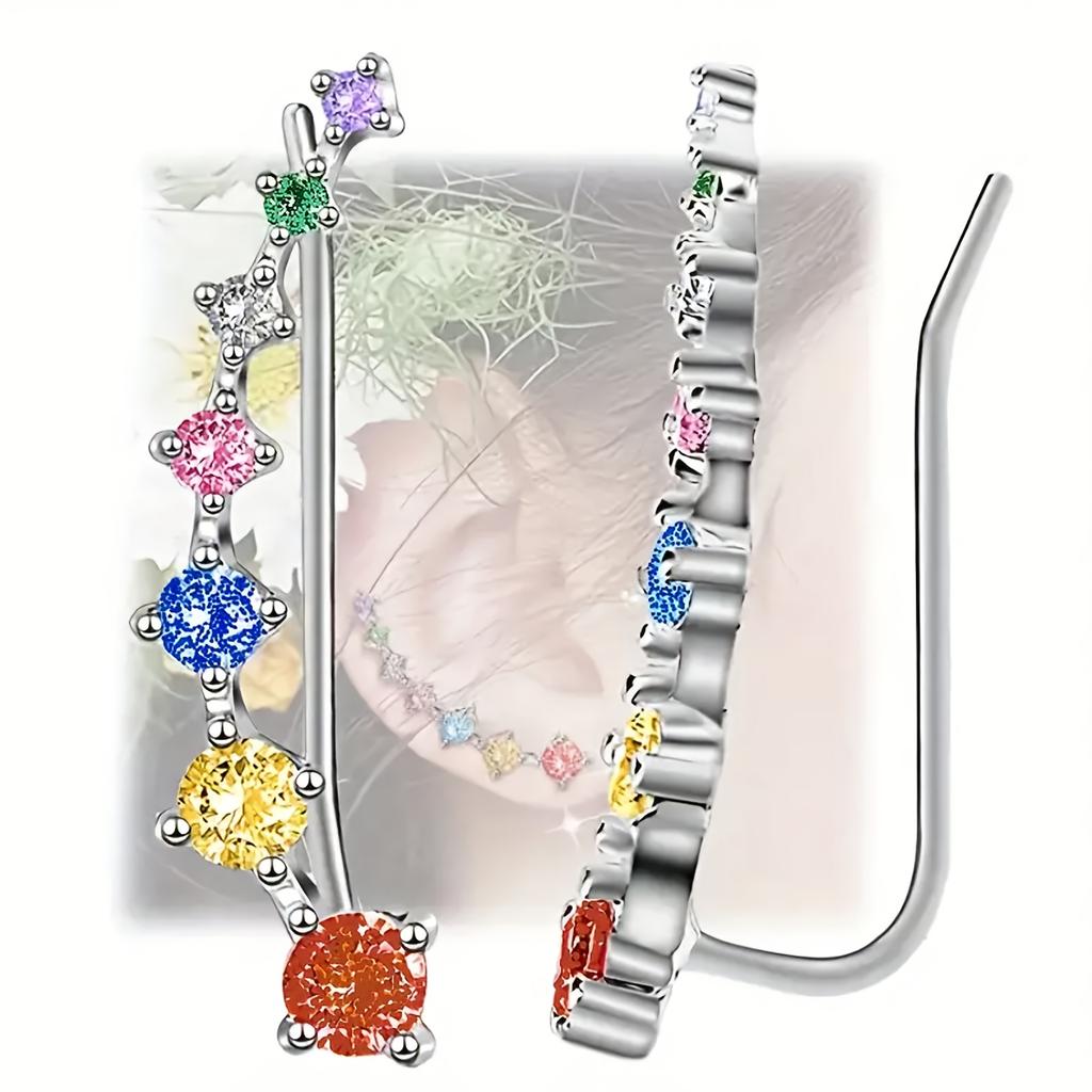 Seven Star Design Earrings for Women, Hypoallergenic Delicate Dangle Earrings, Simple Elegant Daily Leisure Wear Jewelry Gift