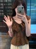 French Puff Sleeve Slim Fit One-Shoulder Blouse for Women